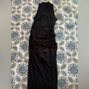 Express Body Contour Ruched Maxi Dress